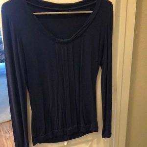 Blue long sleeve top